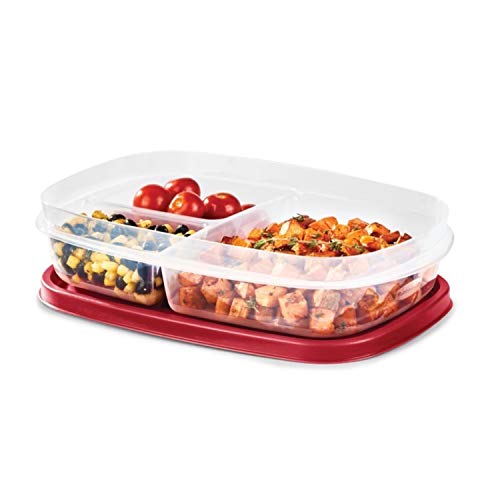 Rubbermaid EasyFindLids Meal Prep Containers 5.1 Cup Red - color: Red, size: 5.1 Cup (10-Piece)