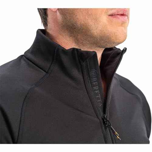 Beretta Men's Stretch Tech Half Zip Fleece - High-Performance Regular Fit Shirt for Hunting, Fishing & Active Lifestyle