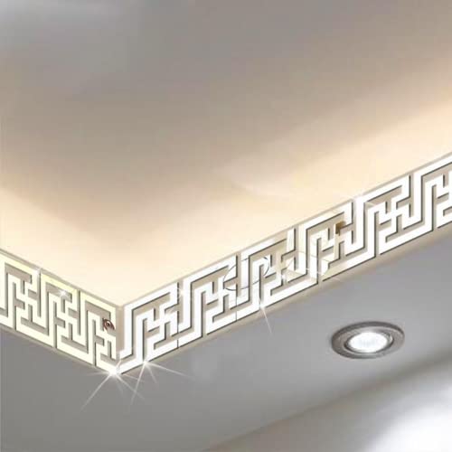 20PCS/lot DIY Mirror Stickers Art Mirror Wall Sticker Acrylic Home Decor for Livingroom Bathroom Sitting Room