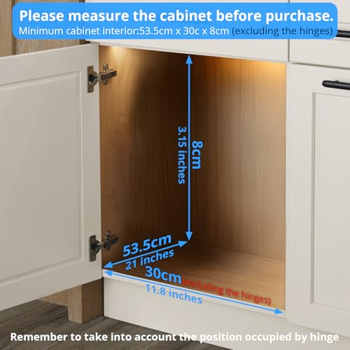 ZOINLIY Pull Out Cabinet Organizer, Versatile Slide Out Kitchen Organizers and Storage,Heavy Duty Drawer Cupboard Storage Basket, Smooth Sliding, Chrome Finish,11.8" W x 21" D - size: 11.8”W x 21”D (Outside Dimensions)