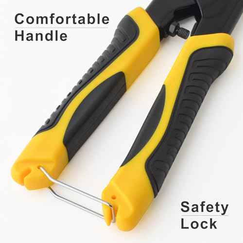 Gunpla Mini Bolt Cutter 8-inch/210mm Heavy Duty Spring Loaded with Non-Slip Rubber Handle Wire Cable Bolts Cutters, Clipper Snips Stainless Steel Tool for Padlock Chain Wires Mesh Screw Fence Rivets