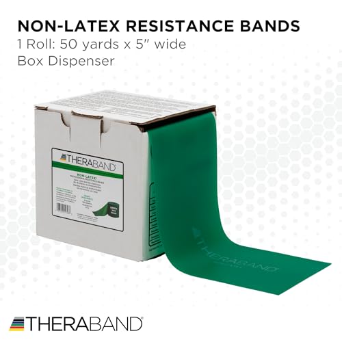 THERABAND Resistance Band, Black, Special Heavy, 50-Yard Roll, Latex Elastic Band for Exercise