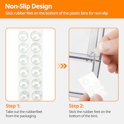 2 Pack Stackable Acrylic Storage Drawers – Clear Plastic Organizer Bins, Easy to Assemble, Suitable for Bathroom, Undersink, Kitchen, Pantry, Makeup, Medicine Organization - size: 2Pack 7"H