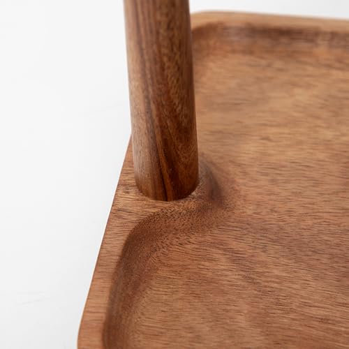 Wooden Key Holder with Tray, Tree Shaped Key Stand & Key Tray for Entryway Table, Rustic Home Organizer for Keys Jewelry