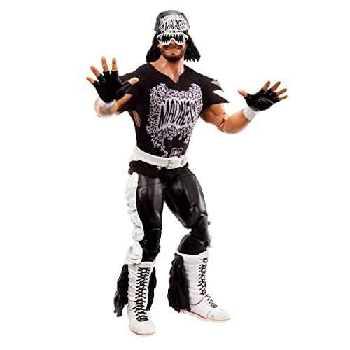 WWE Ultimate Edition Premium Articulated Action Figure Exclusive Collection + Sticker (Macho Man Randy Savage (NWO))
