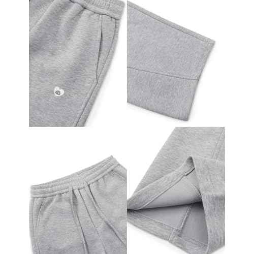 Aelfric Eden Mens Wide Leg Sweatpants Solid Arc Sweat Pants Open Bottom Casual Athletic Lounge Pants with Pockets