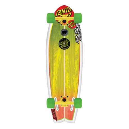 Santa Cruz Skate Land Shark Rasta Sk8 Complete Skate Boards, 8.8 x 27.7-Inch