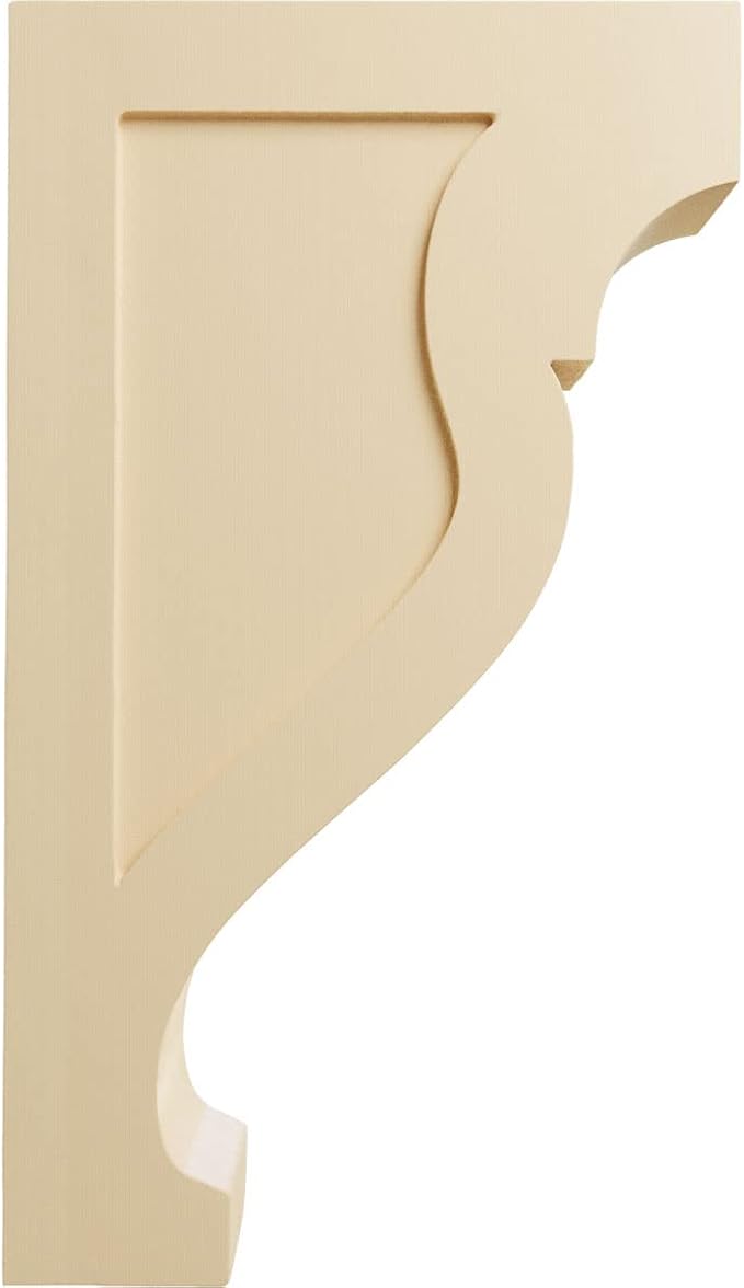 Ekena Millwork CORW03X08X14RKMA Large Rockport Wood Corbels, 2 1/2"W x 8"D x 14"H, Maple