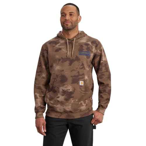 Carhartt Men's Loose Fit Midweight Watercolor Camo Graphic Sweatshirt