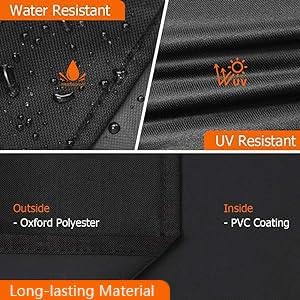 iCOVER 28 inch Griddle Cover for Blackstone, 600D Heavy Duty Waterproof Anti-UV Canvas Flat Top BBQ Covers for 28" Outdoor Cooking Gas Grill Griddles with One Side Shelf