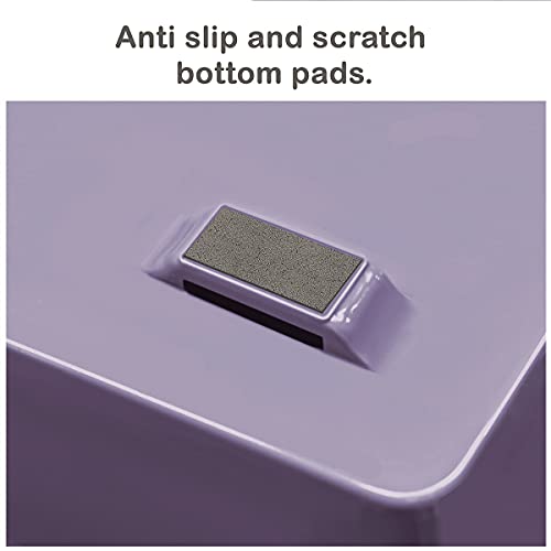 Acrimet Facility 2 Tier Letter Tray, Side Load, Letter Size/A4, Desktop File Organizer, Plastic (Solid Purple Color)
