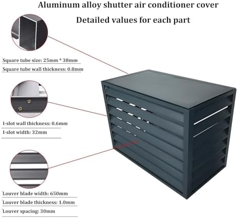 Outdoor Air Conditioner Cover Aluminum Decorative Fence Privacy Screen