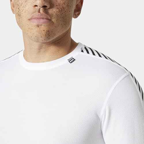 Helly-Hansen LIFA Active Stripe Crew Men's Baselayer - Breathable, Moisture-Wicking Thermal Shirt for Outdoor Activities