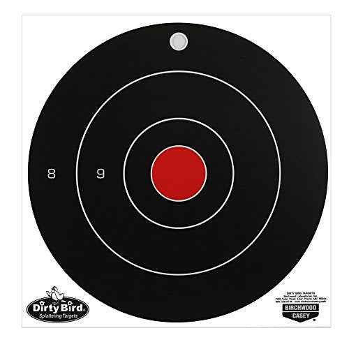 Birchwood Casey Non-Adhesive Dirty Bird Bull's-Eye Large Targets Practice Shooting for Indoor and Outdoor Use