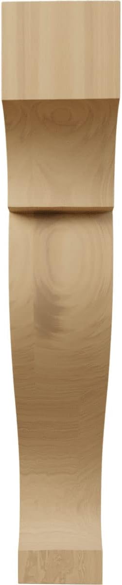 Ekena Millwork CORW03X10X18RKCH Extra Large Rockport Wood Corbels, 3 1/8"W x 10"D x 18"H, Cherry