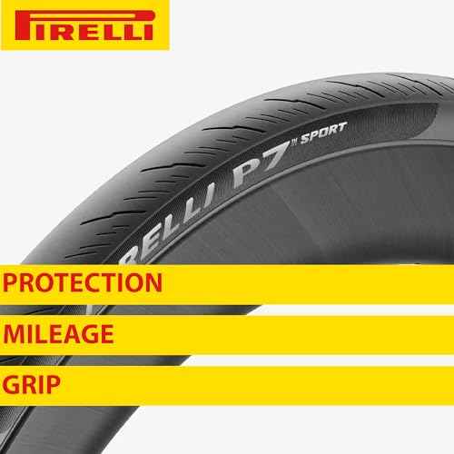 Pirelli P7 Sport 32-622 (700 x 32c) Performance Bike Tire - Confidence, Control, and Durability in One Training Tire - Optimal Handling and Comfort -
