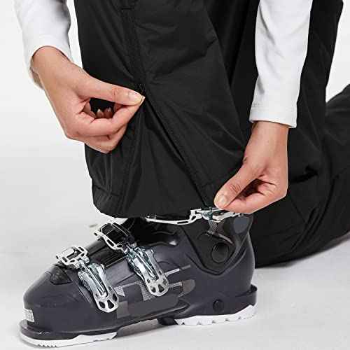 baleaf Women's Insulated Waterproof Ski Bib Overalls Snow Windproof Snowboarding Pant