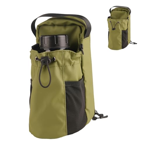 Moulin Fitness Magnetic Gym Bag, Magnetic Water Bottle Gym Bag,Portable pull cord water bottle bag, Securely Attaches to Gyms Equipment For Trave, Sports, Work (Green)