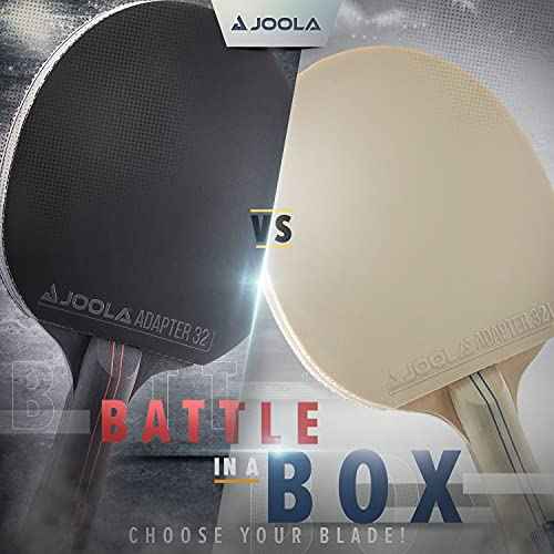 JOOLA Blizzard & Blackout - Competition Ping Pong Paddle Set - Includes 2 Table Tennis Rackets, 5 Ping Pong Balls, and Storage Box - Indoor and Outdoor Compatible