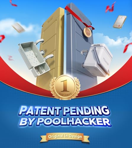 POOLHACKER Poolside Bar, [Original] Swim Up Bar Exclusively for Above-Ground Round Pools. Patio Poolside Table Smart Fold Easy Maintenance, Weather Resistant Stable Tabletop (Amber Brown) - color: Amber Brown