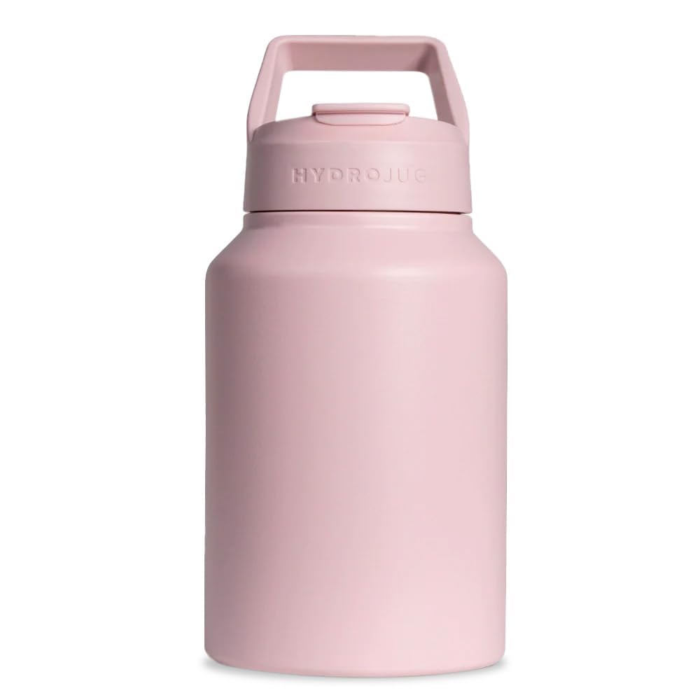 HydroJug Sport Jug 64oz Insulated Half Gallon Water Bottle, Pink Sand