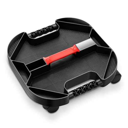 DNA MOTORING Tool Creeper Rolling Caddy Tray, Moving Tool Tray with 4 Swivel Casters for Automotive, Mechanics, DIY Enthusiasts, and garages, 30 lbs Load Capacity, TOOLS-00764