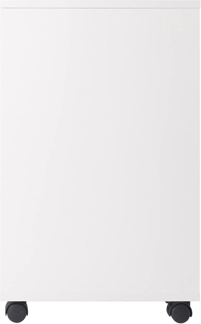 Winsome Halifax Storage Mobile Cabinets, 2 Doors, 4 Drawers, for Home Office, White