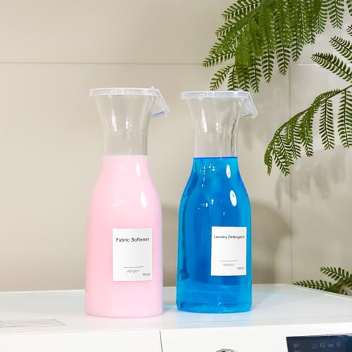 40OZ Laundry Detergent Dispenser, Laundry Soap Dispenser, Fabric Softener Dispenser, Liquid Laundry Detergent Holder Container Organizer, Laundry Room Organization and Storage, 3 Pack - color: 3pack