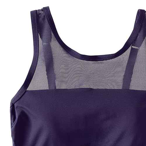 Lands' End Women's Chlorine Resistant Smoothing Control Mesh High Neck One Piece Swimsuit