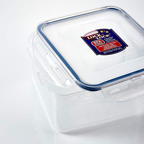 LocknLock Easy Essentials Twist Food Storage lids/Airtight containers, BPA Free, Short - 5 oz - for Candies, Clear - size: 5 Ounce