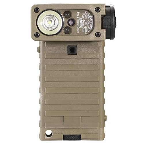 Streamlight 14032 Sidewinder 55-Lumens LED Military Flashlight with (2) AA Alkaline Batteries in Box, Coyote