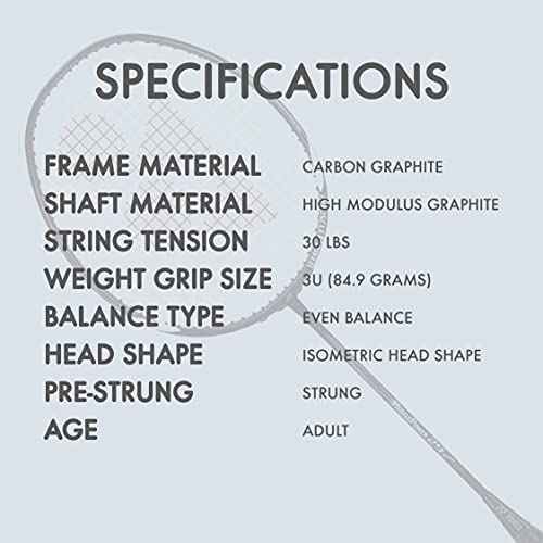 Yonex Badminton Racket Muscle Power Series with Full Cover High Tension Pre Strung Racquets
