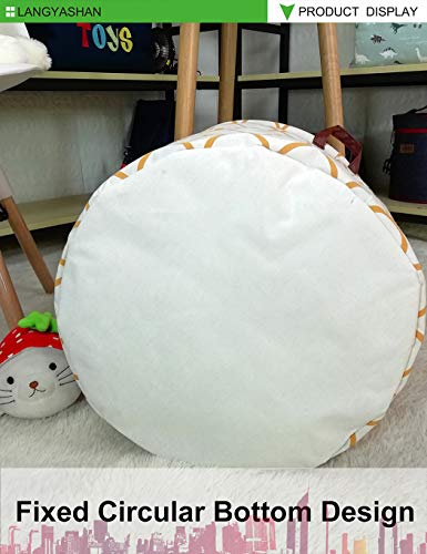 LANGYASHAN Laundry Basket Canvas Fabric Collapsible Organizer Basket for Storage Bin Toy Bins Gift Baskets Bedroom Clothes Children Nursery Hamper (gold egg) - color: Fish scale