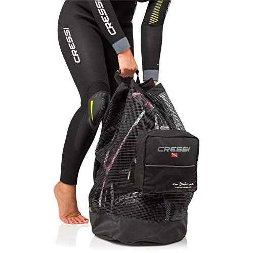 Cressi Heavy Duty Mesh Backpack 90 liters Capacity for Scuba Diving, Water Sport Gear | Roatan: designed in Italy