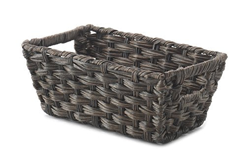 Whitmor Driftwood Split Rattique Small Shelf Tote - size: (Pack of 1)