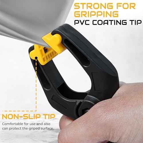 10 Pack Heavy Duty Clamps - 4 Inch Clamps for Ballon Arch with textured handles - Heavy Duty Clips for Backdrop, Photography and Home Improvement