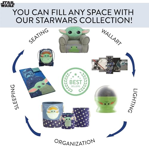 Star Wars The Mandalorian Grogu aka The Child Collapsible Storage Cubes, Set of 2, 10"x10" - color: Star Wars Grogu