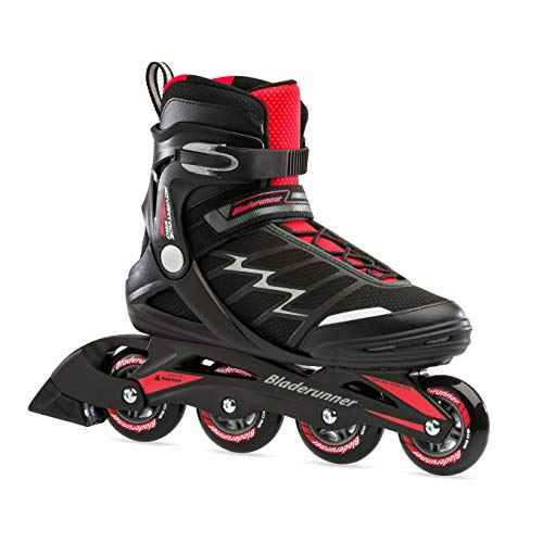 Bladerunner by Rollerblade Advantage Pro XT Men's Adult Fitness Inline Skate, Black and Red, Inline Skates ,12