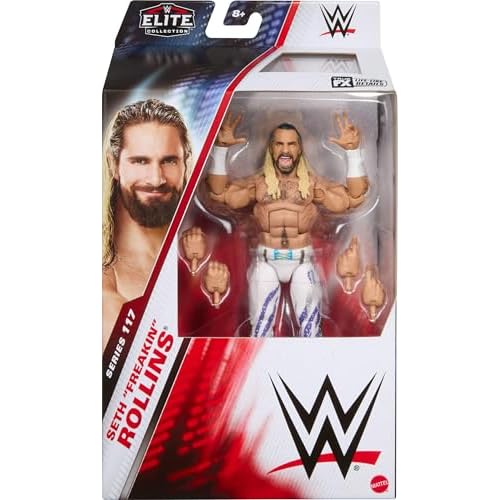 Mattel WWE Elite Action Figure & Accessories, Series #117 6-inch Collectible Seth ¡°Freakin¡± Rollins with 25 Articulation Points & Swappable Hands