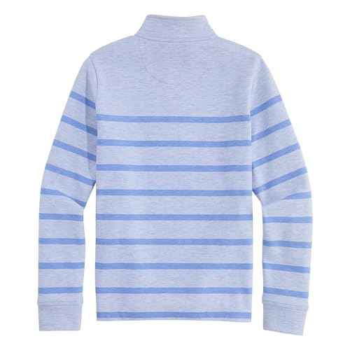 vineyard vines Boys Boys' Breton Stripe Saltwater Quarter-Zip