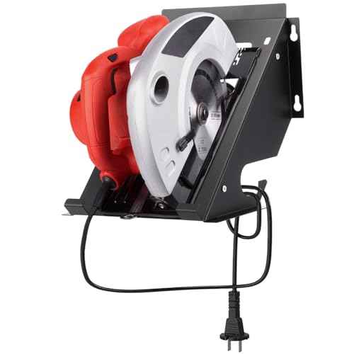 Shimeyao Circular Saw Holder Wall Mount Heavy Duty Metal Storage Rack Organizer for Shed Garage, Pegboard, Workshop, Home, Fit Most of Circular Saw