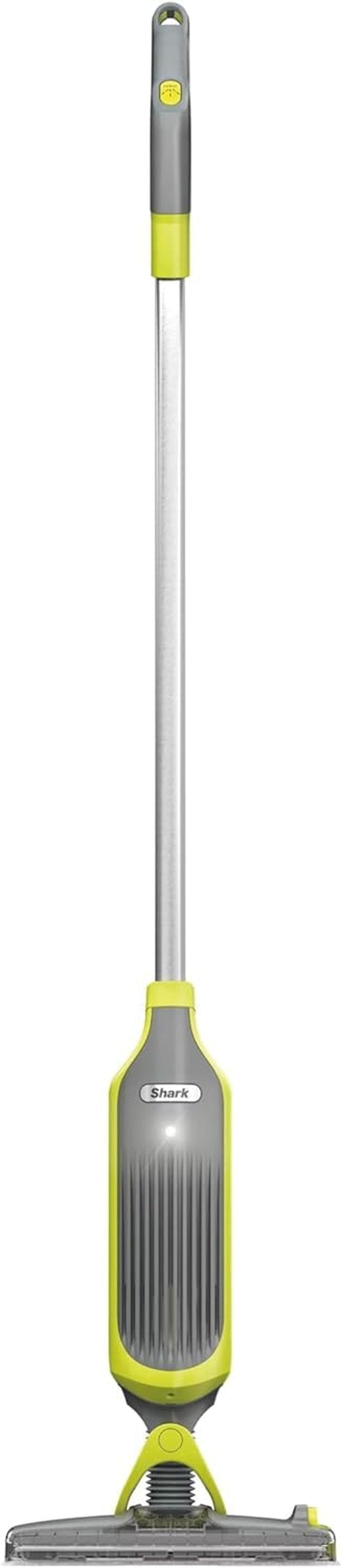 SHARK VM200 VACMOP Cordless Multi Surface Hard Floor Tile Wood Lightweight Floor Cleaner Vacuum Mop with (2) Disposable Pad, (1) Cleaning Solution Included, Light Gray/Green (Renewed)