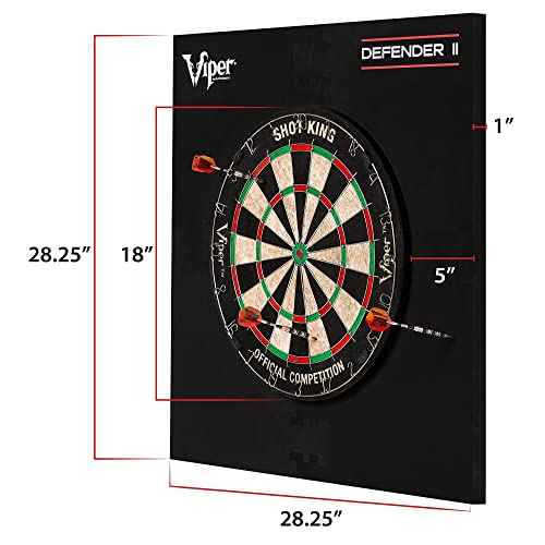 Viper Defender II Backboard & Sisal/Bristle Steel Tip Dartboard Bundle
