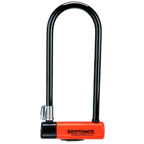 Kryptonite Evolution Series-4 LS Heavy Duty Bicycle U Lock Bike Lock with Transit FlexFrame Bracket (4-Inch x 11.5-Inch)