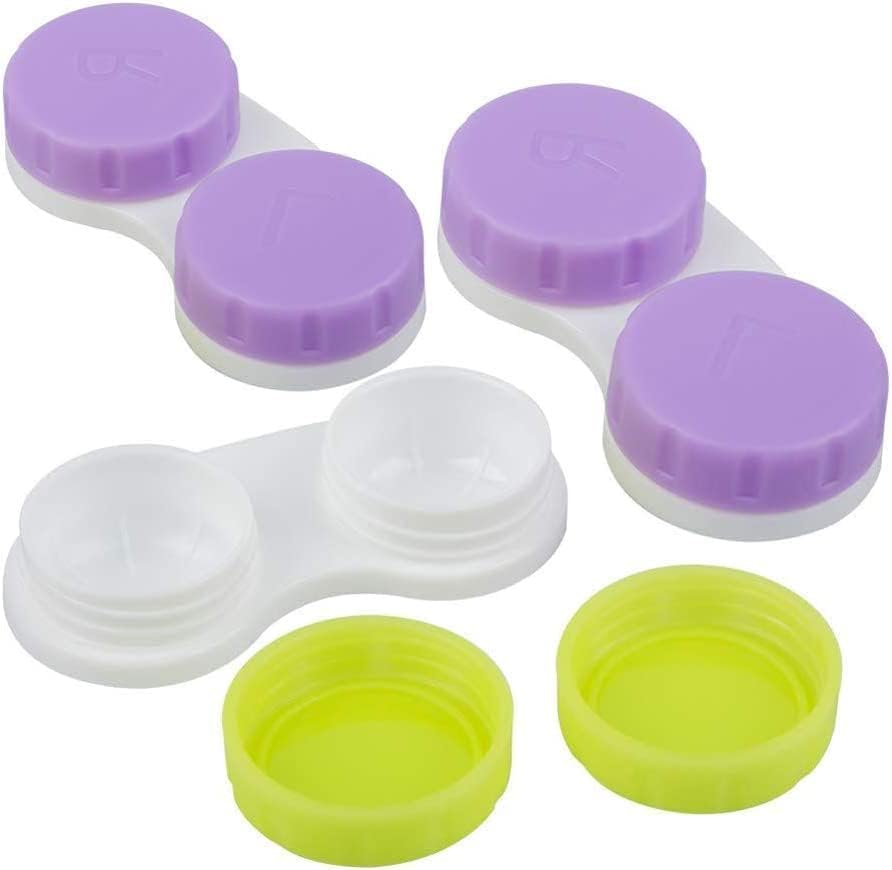 KISEER 36 Pack Colorful Contact Lens Case Box Holder Container Soak Storage Kit - size: 36 Count