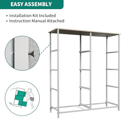 YITAHOME Dresser - color: A-light Grey, style: 8-Drawer