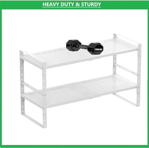 Multi-Functional Metal Shoe Rack, Space-Saving, Perfect for Entryway, Closet, Bathroom, etc. - Sturdy and Durable, High Weight Capacity（3PACKS/White/Large - color: 3packs/White, size: Large