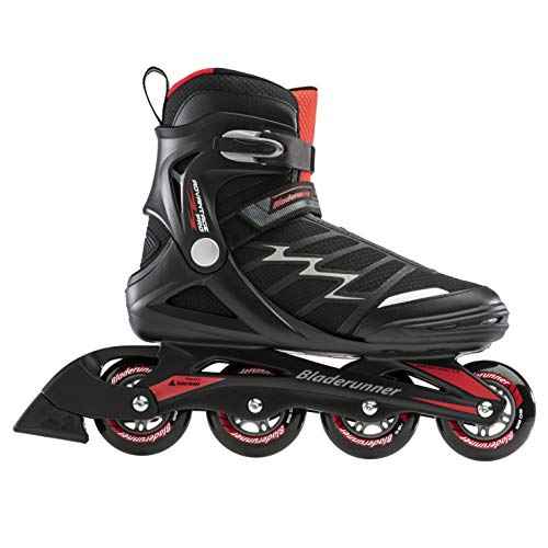 Bladerunner by Rollerblade Advantage Pro XT Men's Adult Fitness Inline Skate, Black and Red, Inline Skates , 9