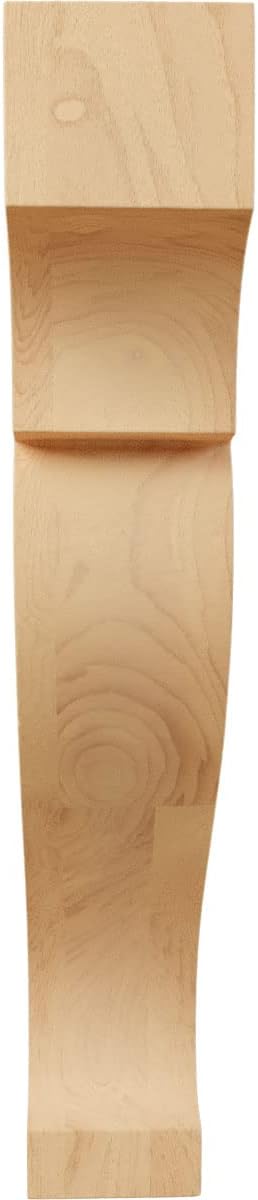 Ekena Millwork CORW02X06X10RKRO Small Rockport Wood Corbels, 1 3/4"W x 6"D x 10"H, Red Oak