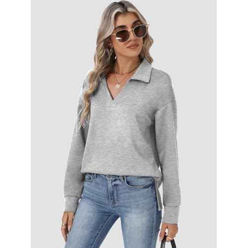 Womens Sweatshirts Airlayer Tunic Tops Long Sleeve Hoodies V Neck Loose Pullover Sweaters 2025 Fall Fashion Outfits